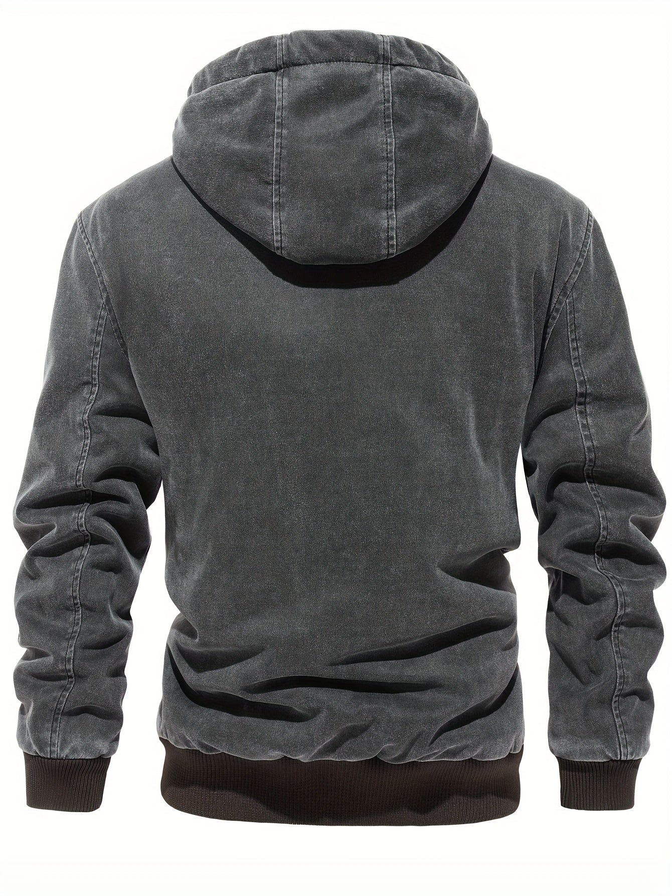 Men's Washed Softshell Jacket with Hood
