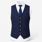 Men's Slim Fit Tweed Waistcoat – Tailored Layer