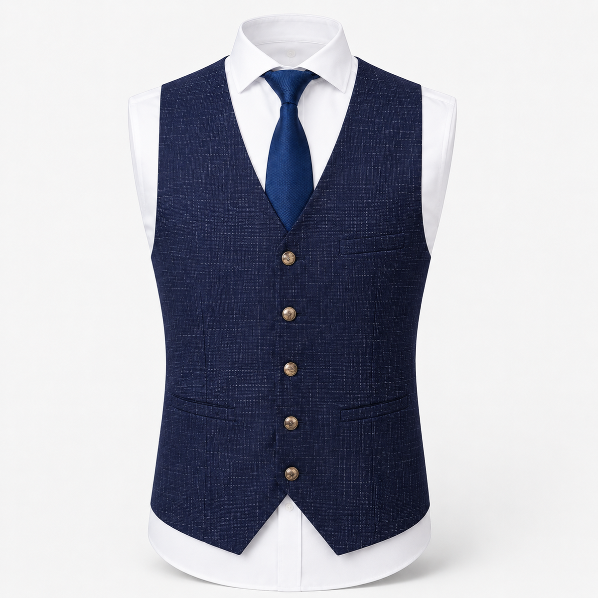 Men's Slim Fit Tweed Waistcoat – Tailored Layer
