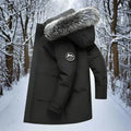 Men's Water-Repellent Winter Parka – Long Hooded Coat