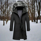 Men's Water-Repellent Winter Parka – Long Hooded Coat