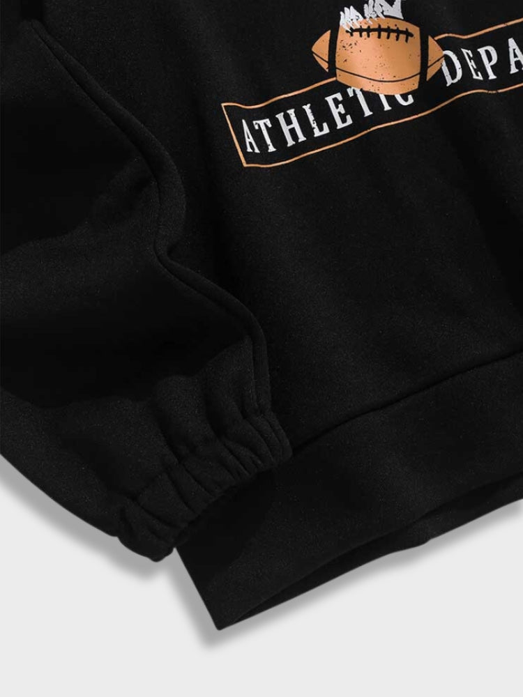 Women's Stand-collar Sweatshirt – Black