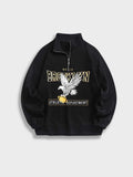 Women's Stand-collar Sweatshirt – Black