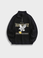 Women's Stand-collar Sweatshirt – Black
