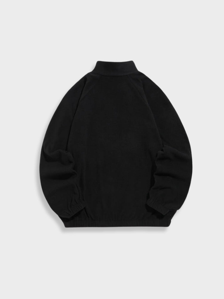 Women's Stand-collar Sweatshirt – Black