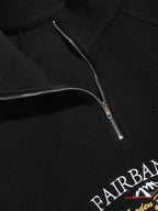 Women's Stand-collar Sweatshirt – Black