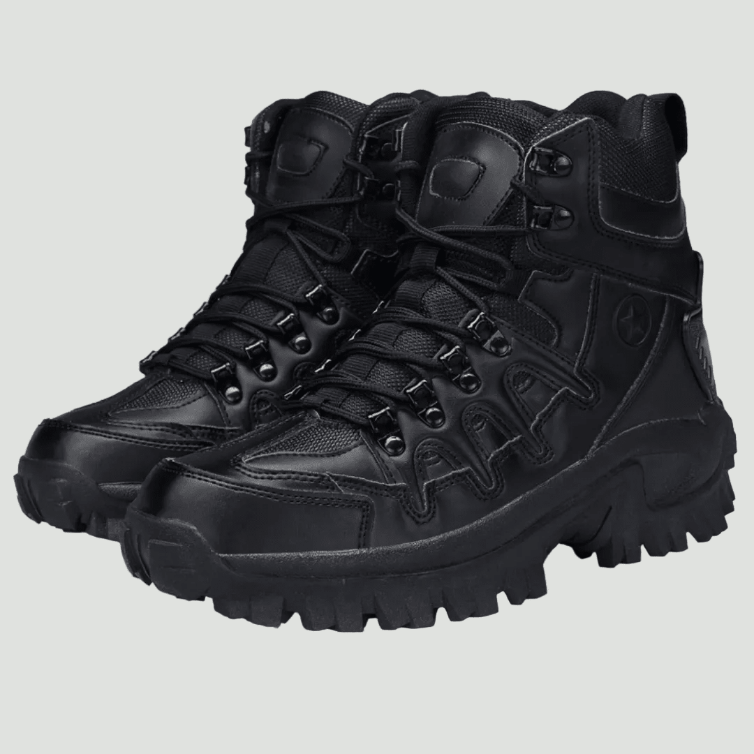 Men's Waterproof Outdoor Ankle Boots – Lightweight Lace-Up Hiking Boots