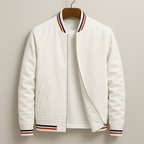 Men's Classic Bomber Jacket – Ribbed Trims