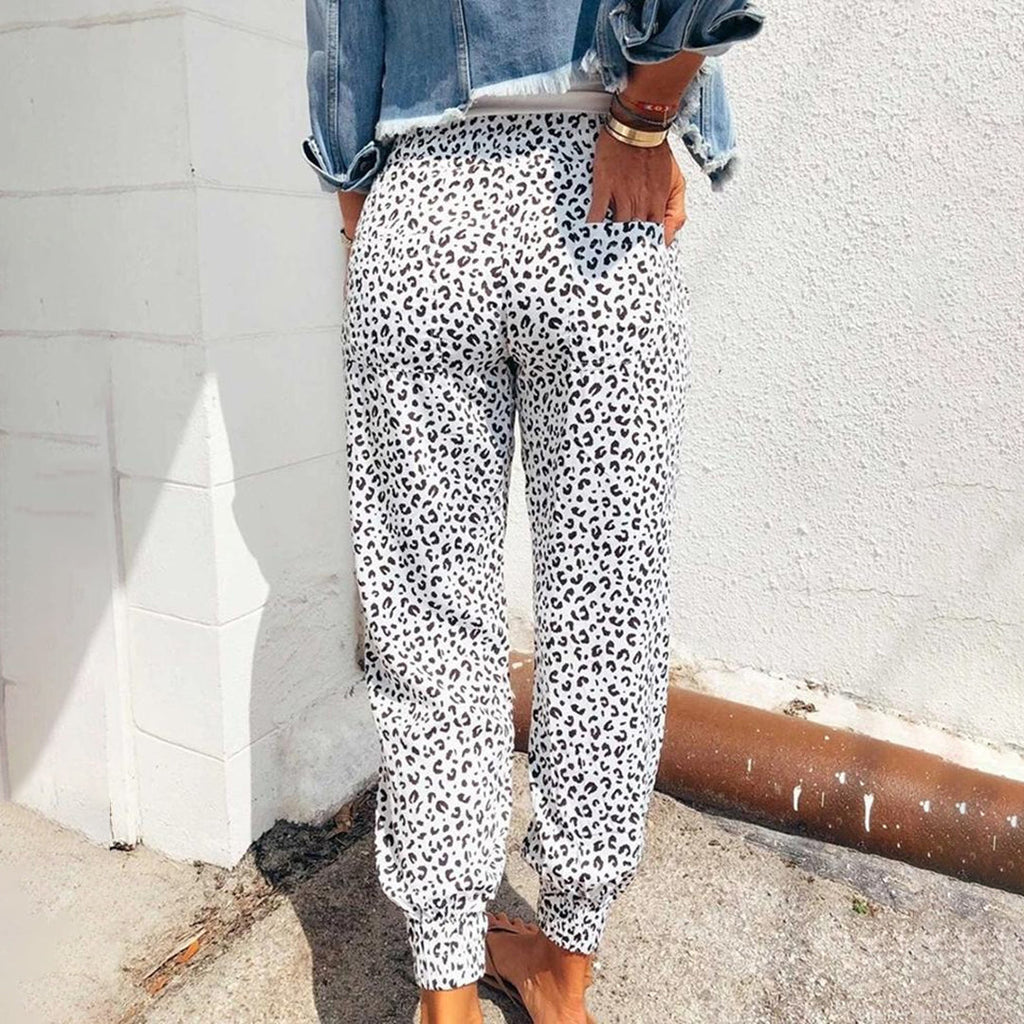 Women's Trousers with leopard print
