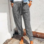 Women's Trousers with leopard print