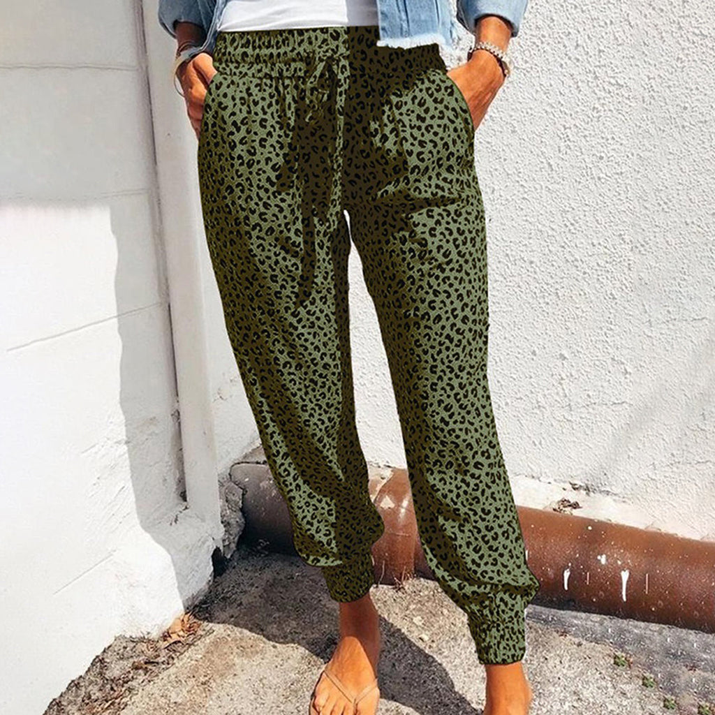 Women's Trousers with leopard print