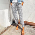 Women's Trousers with leopard print