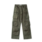 Women's Wide-leg Cargo Trousers with multiple pockets