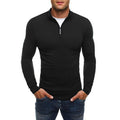 Men's Half-Zip Sweater – Slim-Fit Long-Sleeve Pullover